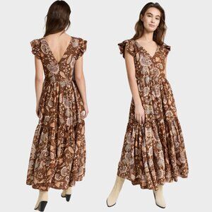 En Saison Leila Paisley Print Midi Dress